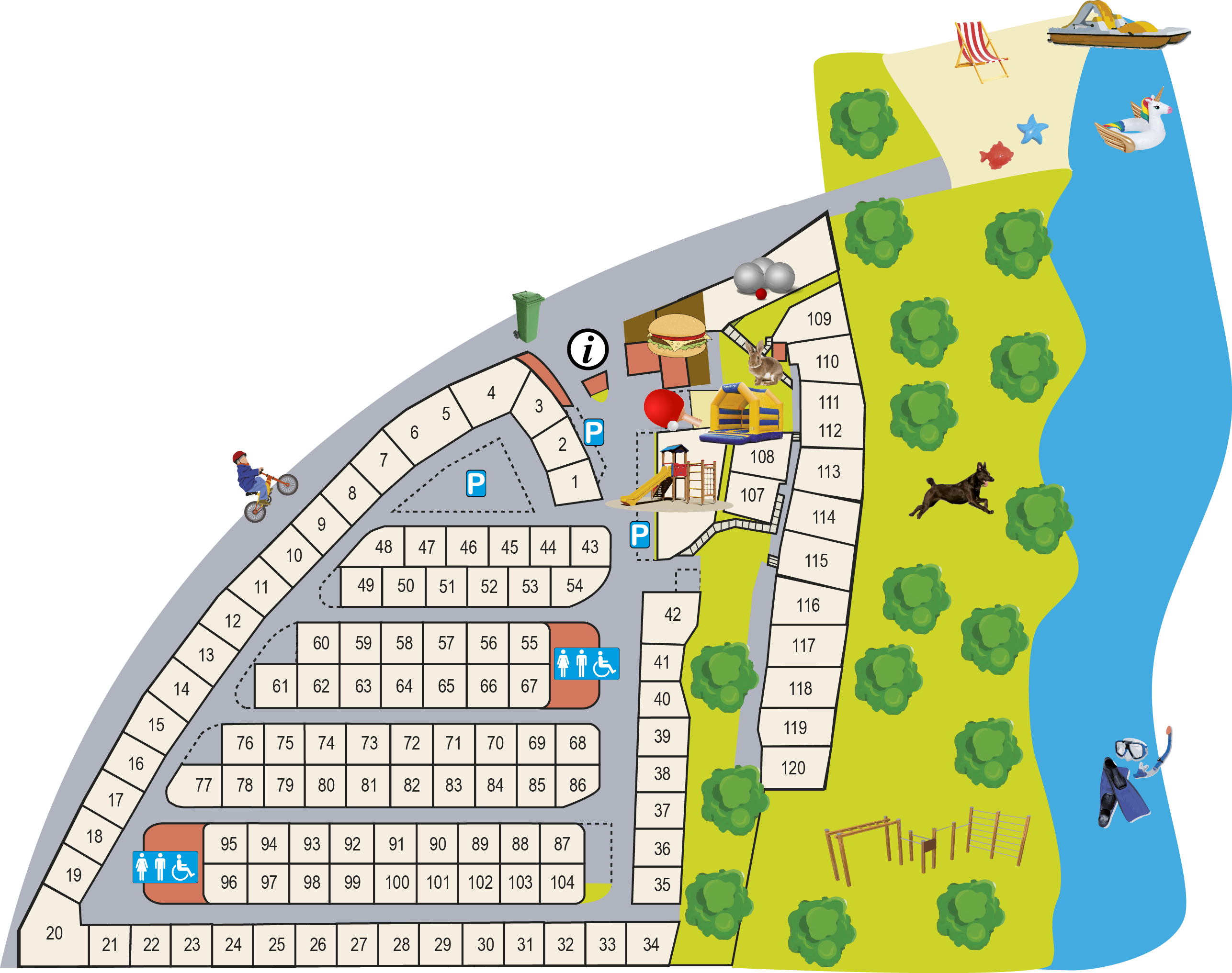 Plan Et Acces Camping Pascalounetcamping Pascalounet
